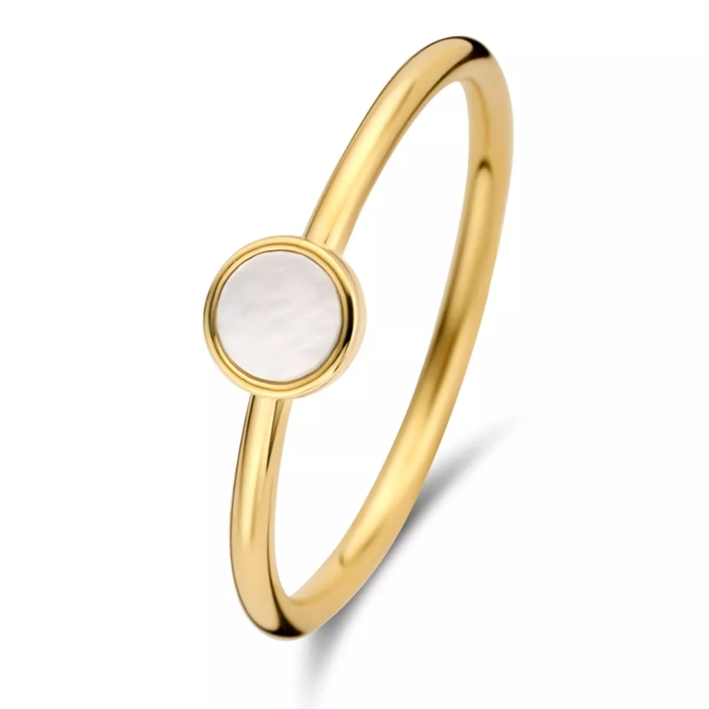 Isabel Bernard Ring Belleville Luna 14 Karat Ring With Freshwater Pear Gold