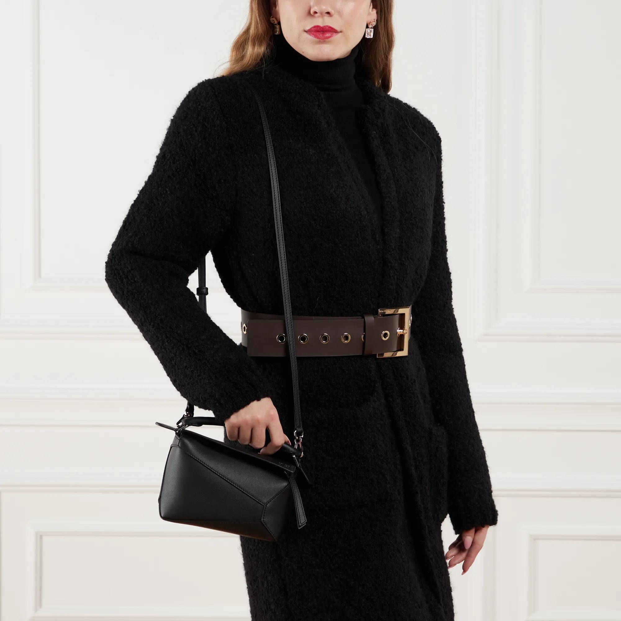 Loewe Satchels Mini Puzzle Bag in zwart