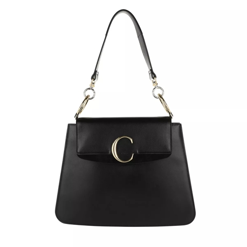 Chloé C Satchel Bag Leather Black Satchel
