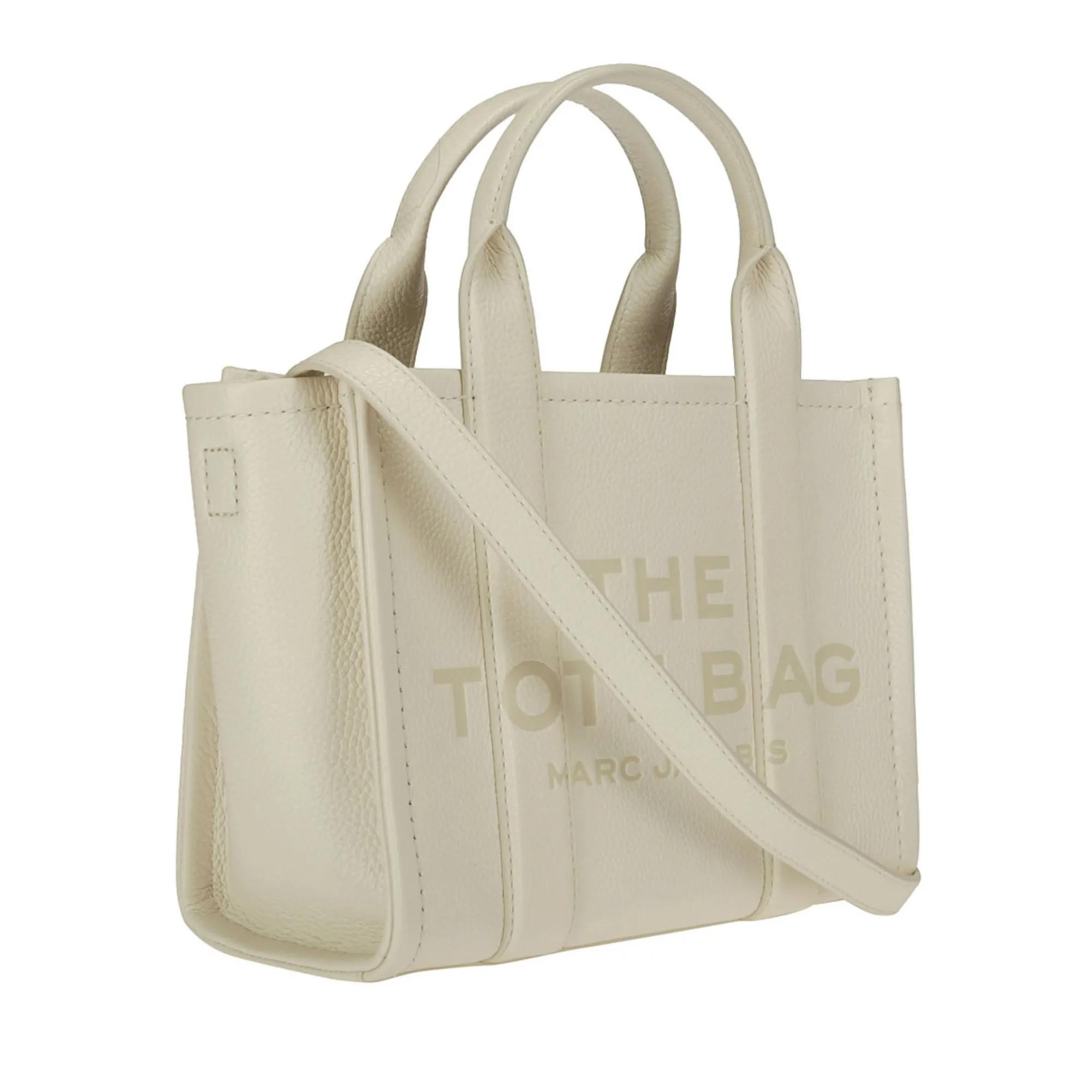 Marc Jacobs Totes & shoppers Leather Handbag With Front Logo in beige