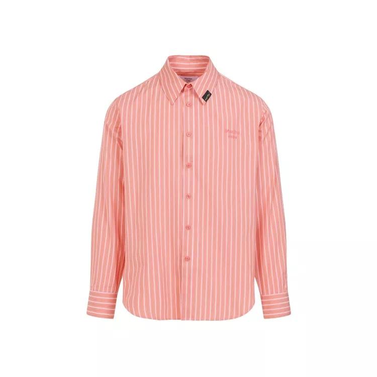 Martine Rose - Pink Stripe Cotton Classic Shirt - Größe S - pink