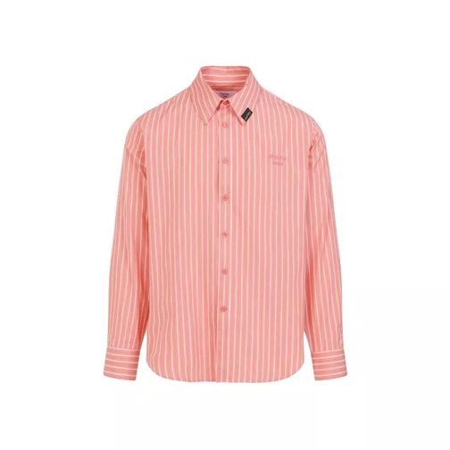 Martine Rose Pink Stripe Cotton Classic Shirt Pink 