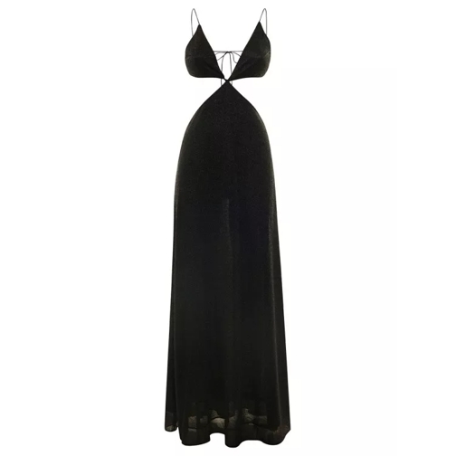 Oséree Lumiere' Black Cut-Out Dress In Polyamide Black 