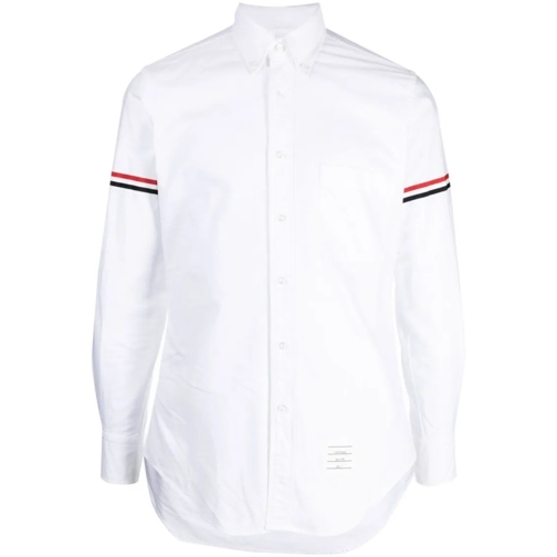 Thom Browne Hemden Rwb Stripe Signature White Shirt White