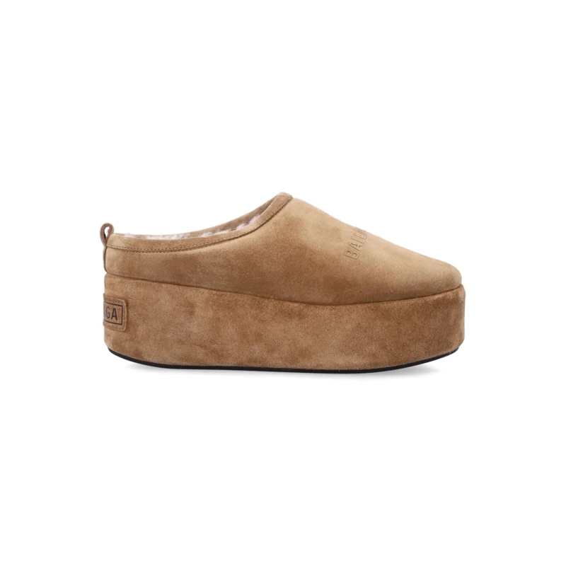 Balenciaga Mules Alaska Platform Mules Brown