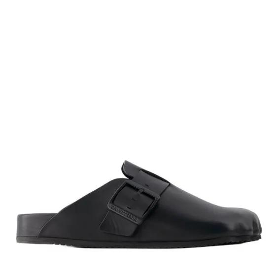 Balenciaga Loafers & Ballerinas - Sunday Slides - Leather - Black - Gr. 35 (EU) - in Schwarz - für Damen