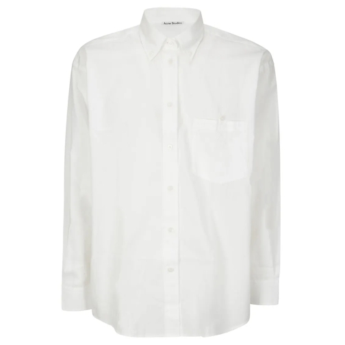 Acne Studios Hemden Cotton Poplin Button-Down Shirt White