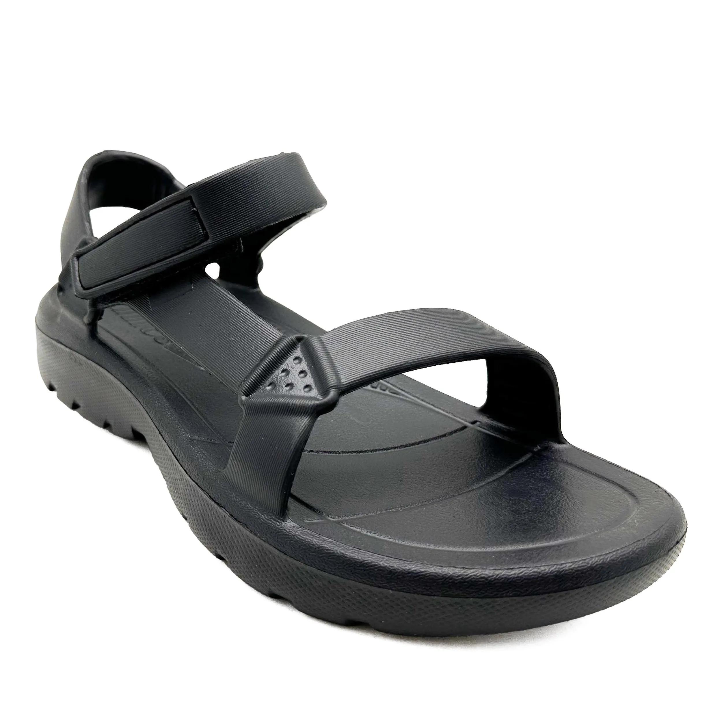 thies Stiefel - thies 1856 ® Ecofoam Trek Sandal vegan black water - Gr. 36 (EU) - in Schwarz - für Damen