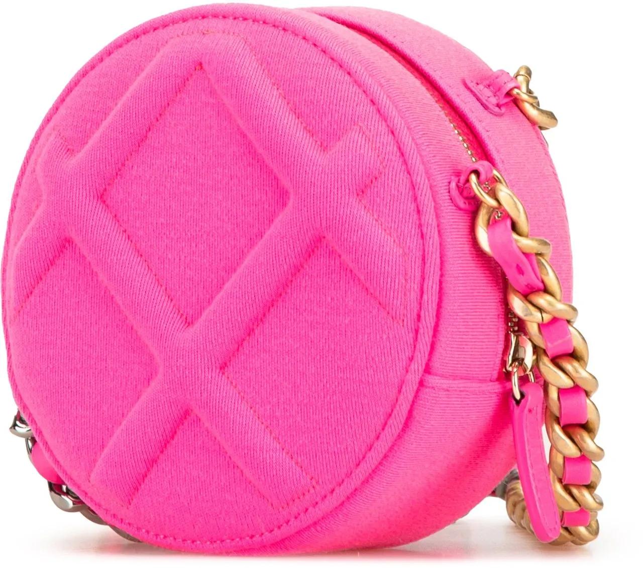 Thumbnail - Chanel Hobo Bags - Jersey 19 Round Clutch on Chain - Gr. unisize - in Gold - für Damen