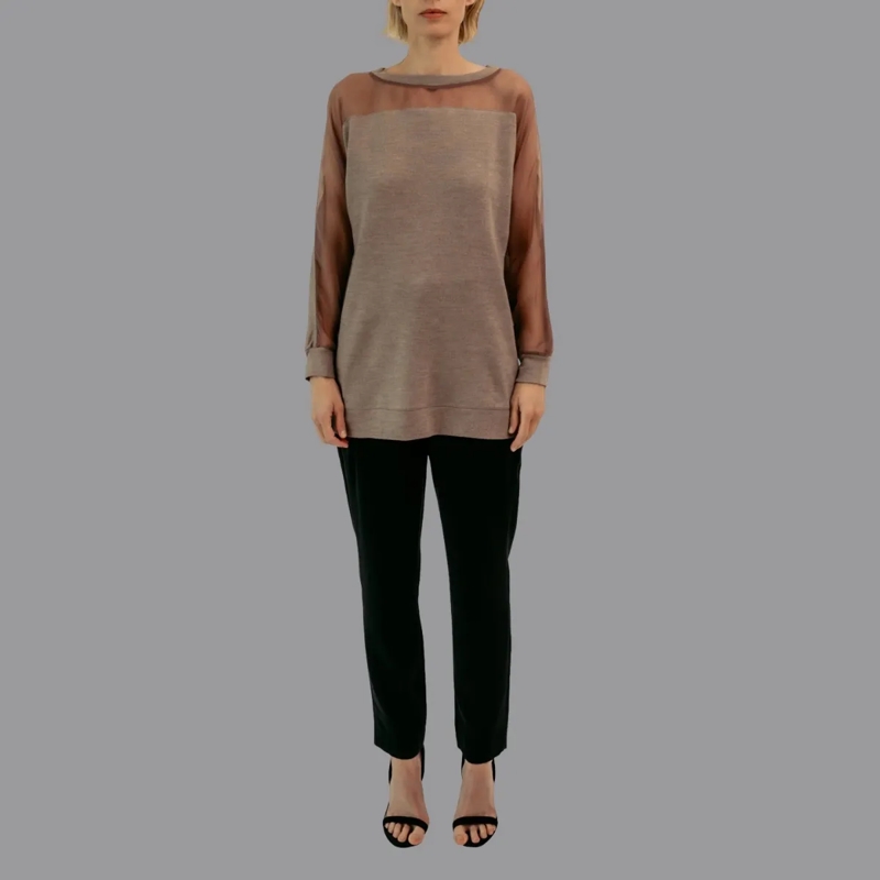 Helene Galwas Pullover Pullover CHRISTA mittel-braun(Image 2)