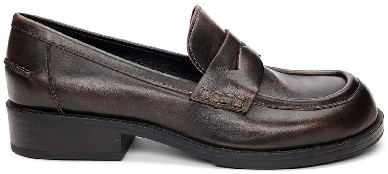 Ash Sandalen - Penny Strap Black Leather Loafers - Gr. 38 (EU) - in Schwarz - für Damen