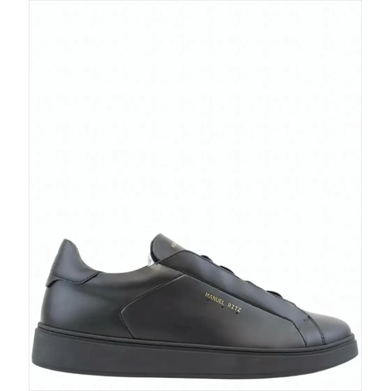 Manuel Ritz Sneaker basse Black Sneakers With Gold Accents White