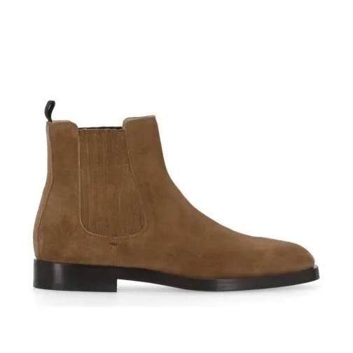 Brunello Cucinelli Suede Leather Chelsea Boots Brown Stiefel