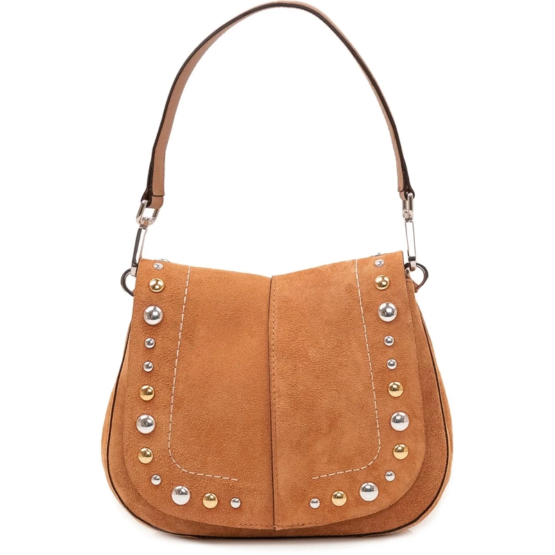 Gianni Chiarini Sac à bandoulière Helena Round Borsa con Borchie beige