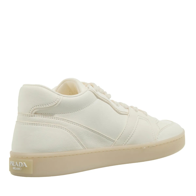 Prada Low-Top-Sneaker Leather Sneaker Avorio(Image 4)