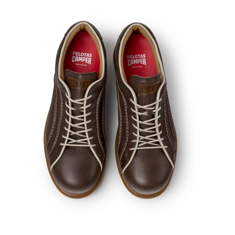 Camper Low-Top-Sneaker Sneaker Pelotas Ariel- Gummi Laufsohle für außer dunkel-braun(Image 5)