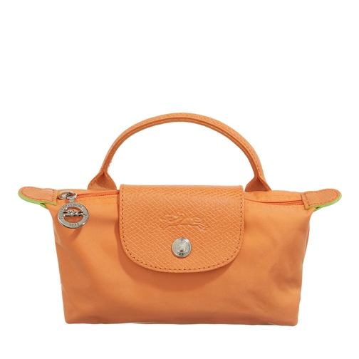 Longchamp Le Pliage Green Orange Pochette