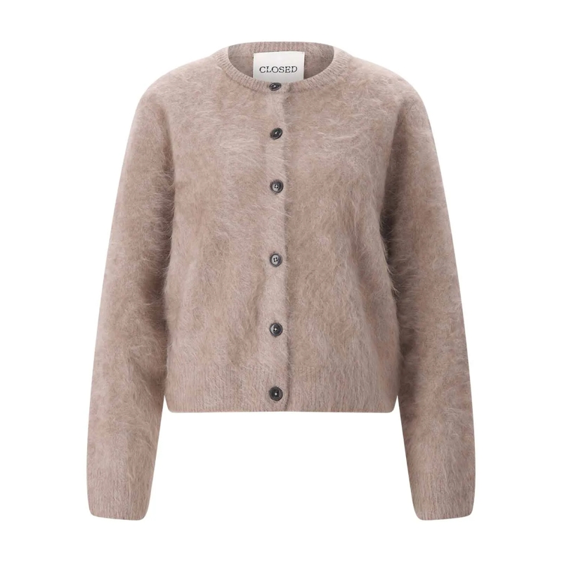 Closed Pullover Strickjacke aus Kaschmir beige