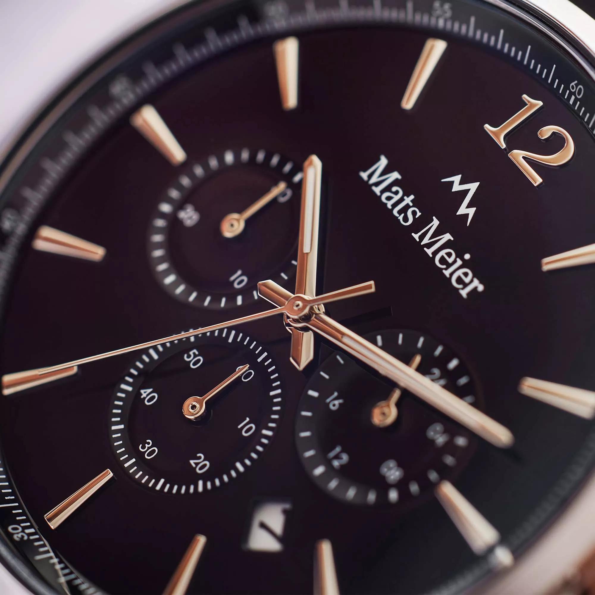 Thumbnail - Mats Meier Uhren - Grand Cornier Chrono Uhr - Gr. unisize - in Silber - für Damen