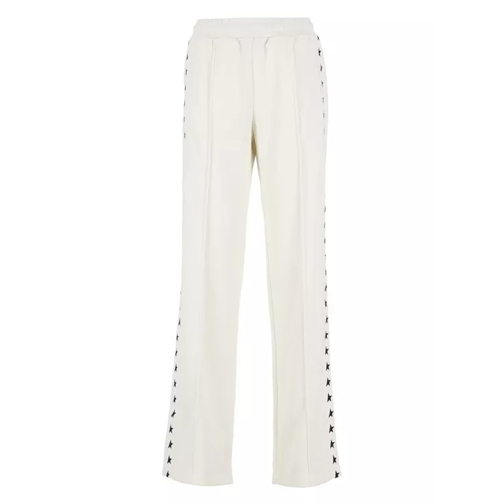 Golden Goose Pants With Logo White 