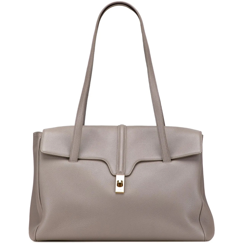 Celine Schultertasche Medium Leather Soft 16 Shoulder Bag grau