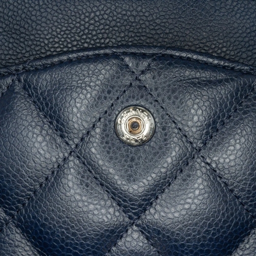 Chanel Sac à bandoulière 2011 Jumbo Classic Caviar Double Flap blau (Image 21)
