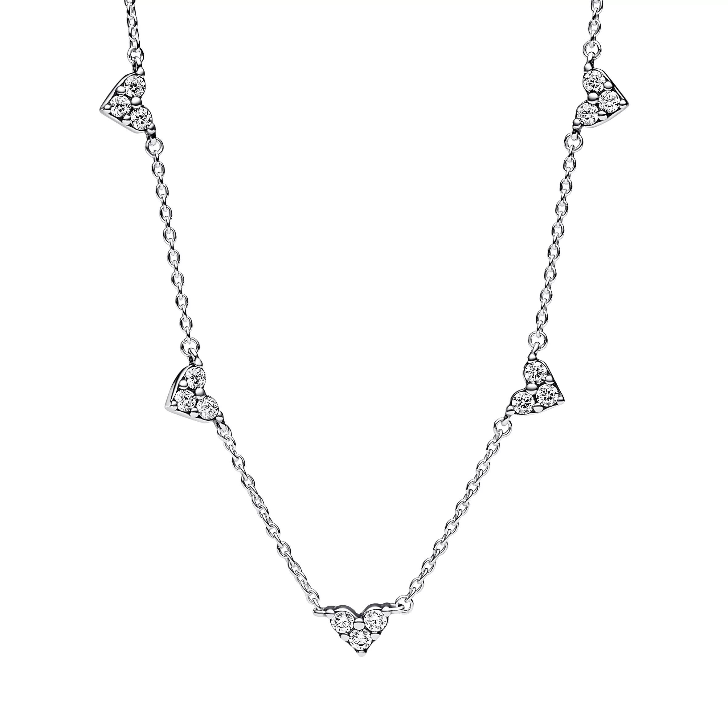 Pandora Women's Silver Necklaces - Sterling Cubic Zirconia - Necklaces For Unisize