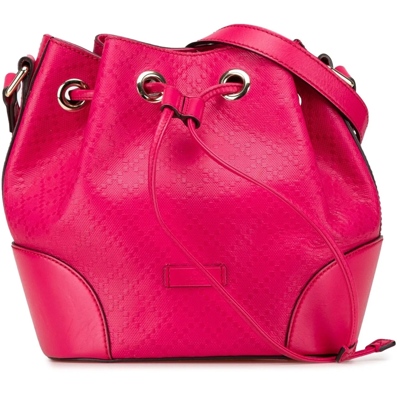 Gucci Schultertasche Diamante Leather Bright Bucket Bag rose
