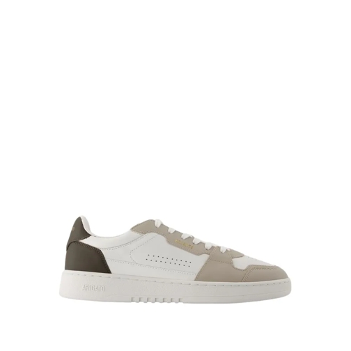 Axel Arigato Dice Lo Sneakers - Leather - White/Dark Brown White Low-Top Sneaker