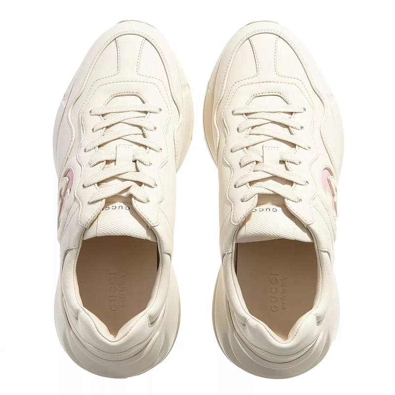 Gucci Low-Top-Sneaker Rhyton Sneaker Ivory Leather(Image 4)