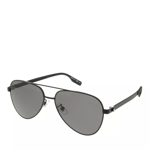 Montblanc MB0182S-005 59 Sunglass Man Metal Black-Black-Grey Sunglasses