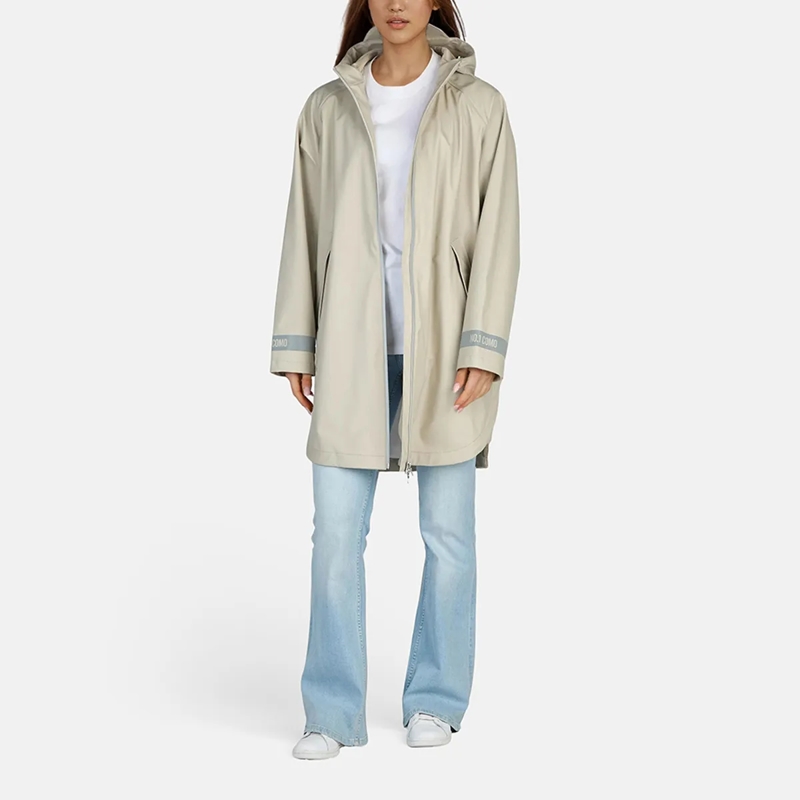 No1 Como Wintermantel Regenmantel CIVINNI creme
