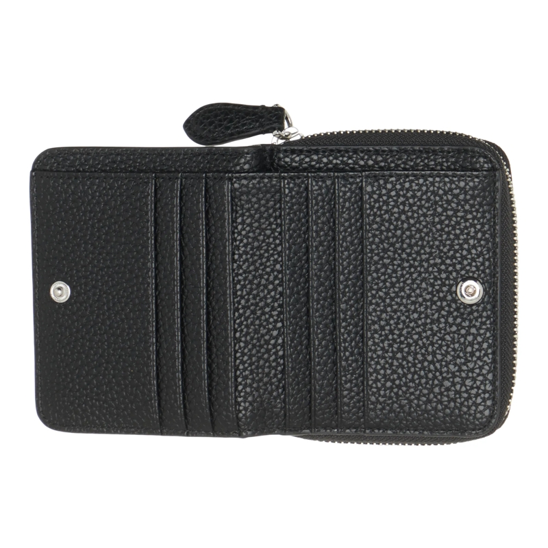 Karl Lagerfeld Portemonnaie mit Zip-Around-Reißverschluss Ikon Pebble Md Bifold Wllt Black(Image 5)