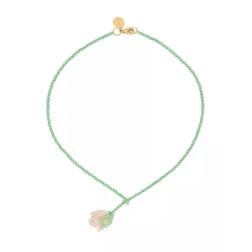 Simone Rocha  Cluster Crystal Flower Necklace Neutrals