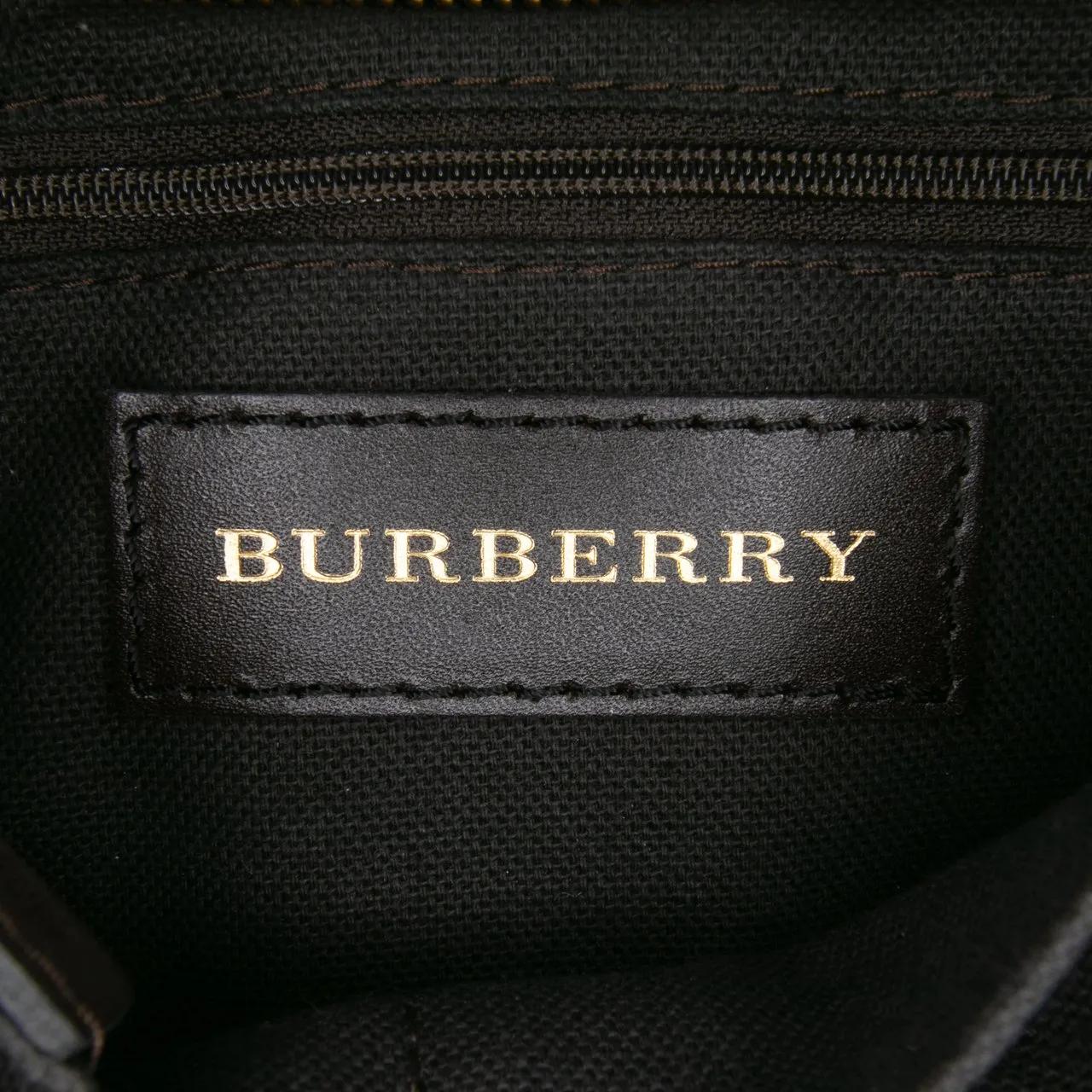 Thumbnail - Burberry Hobo Bags - Medium Haymarket Check Coated Canvas Hartham Cross - Gr. unisize - in Braun - für Damen