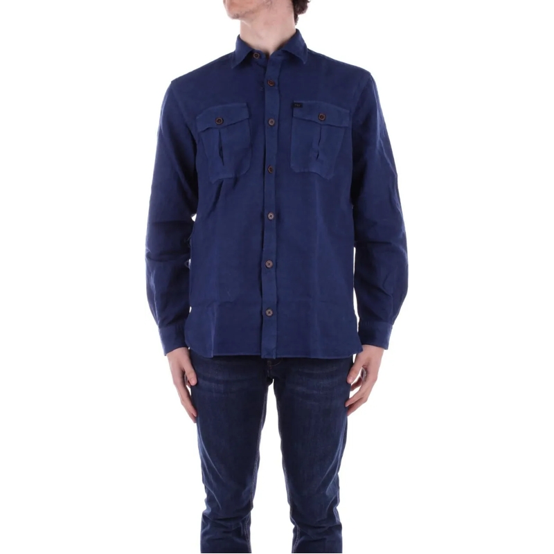 Fay Haut décontracté Shirts Blue blau