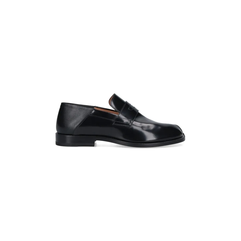 Maison Margiela Loafer "Tabi" Loafers, In Black Calfskin Black