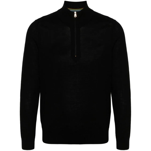 Paul Smith Black Cotton Sweater Black Maglione