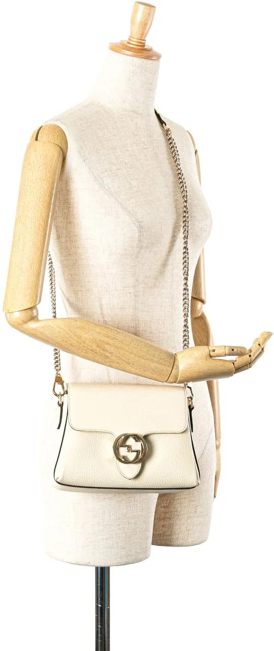 Thumbnail - Gucci Hobo Bags - 2000-2015 Small Dollar Calfskin Interlocking G Cro - Gr. unisize - in Weiß - für Damen