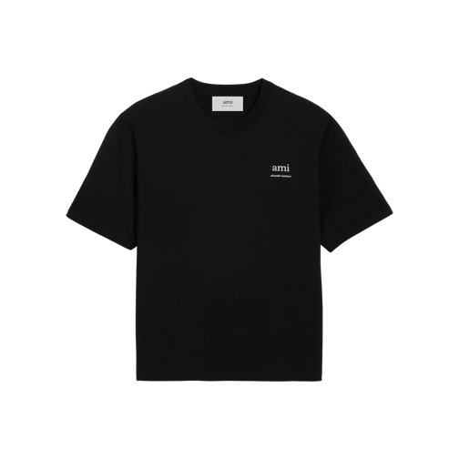 AMI Paris T-Shirt mit Logo 001 BLACK 
