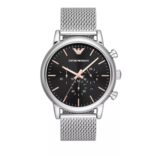 Emporio Armani Chronograph Stainless Steel Watch Silver Chronographe