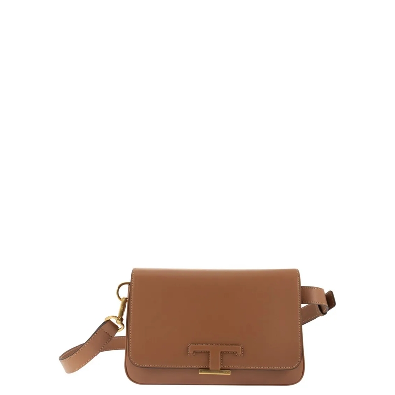 Tod's Sac à bandoulière T Timeless Leather Mini Bum Bag Brown