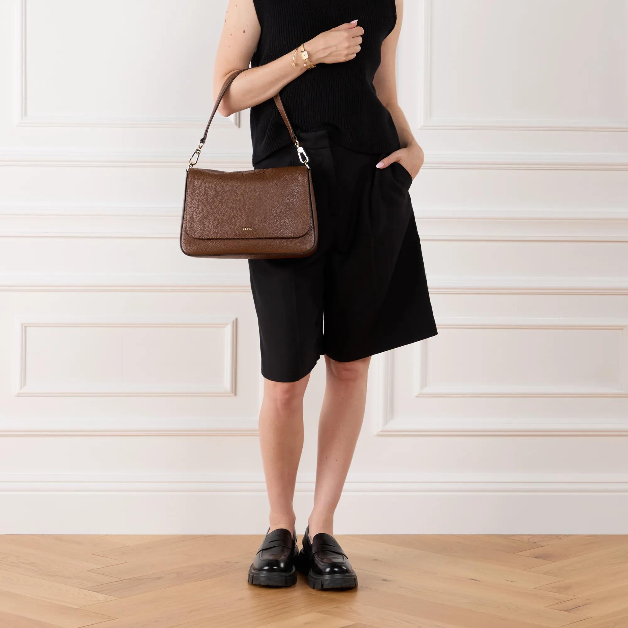 Abro Crossbody bags Schultertasche Lulu Camel in bruin