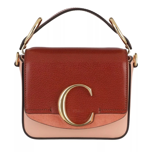 Chloé C Shoulder Bag Leather Fallow Pink Crossbody Bag