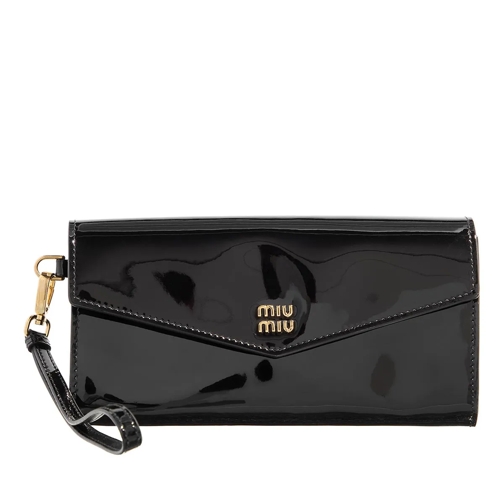 Miu Miu Cruise Card Holder Black Clutch