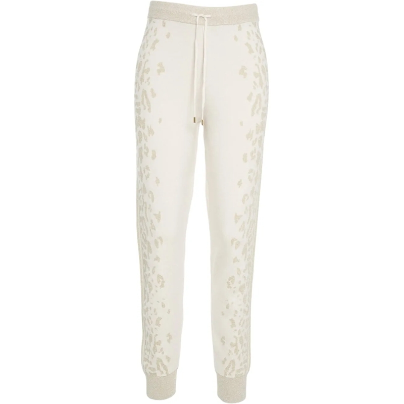 LIU JO Hose Joggers with animal print beige