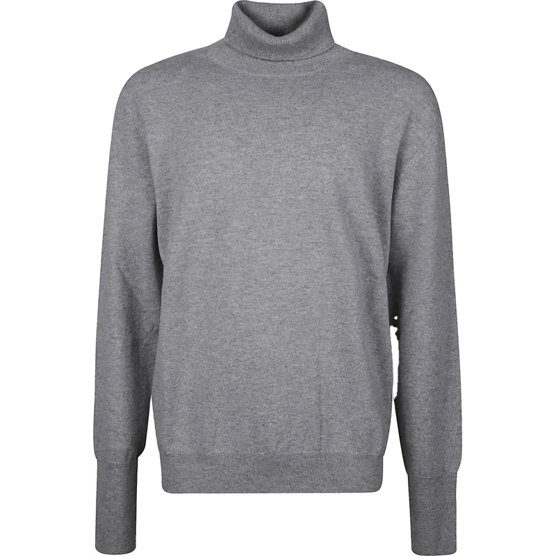 Ballantyne  Plain Turtle Neck Sweater Metallic silber