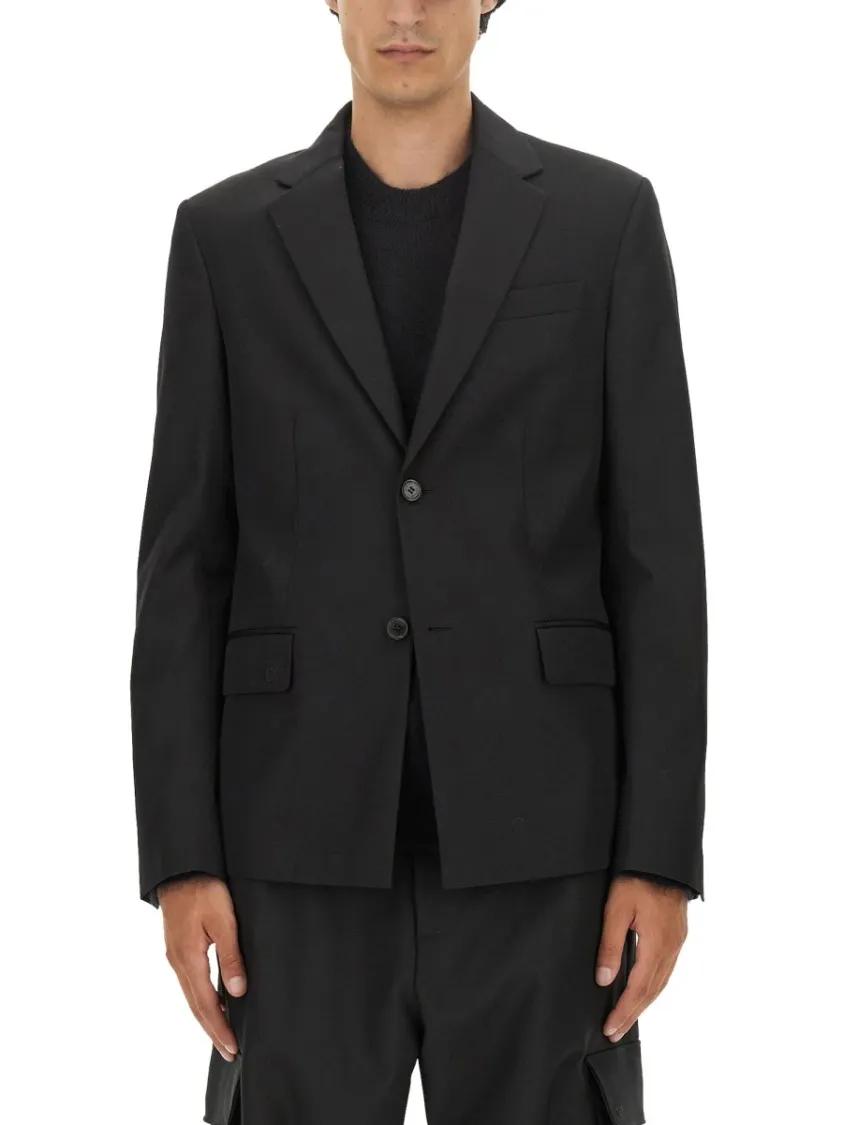 Thumbnail - Off-White - Single-Breasted Jacket - Größe 48 - schwarz
