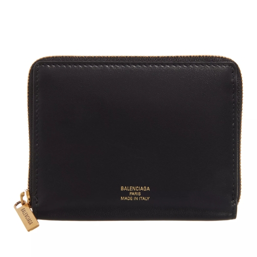 Balenciaga Envelop Wallet Black Portemonnaie mit Zip-Around-Reißverschluss