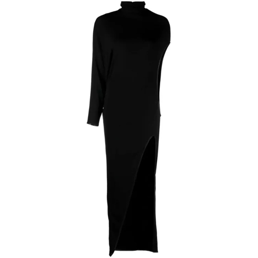 Tom Ford Black Asymmetric Cut-Out Maxi Dress Black 